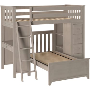 Maxwell Twin Loft Bed/Twin Bed