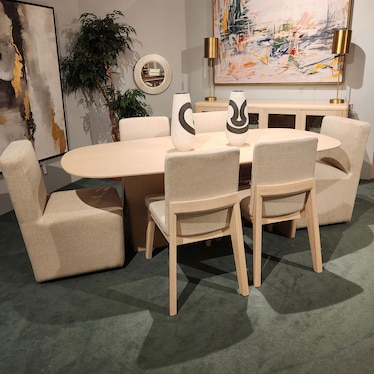 Pure Serenity 7 Piece Dining Set