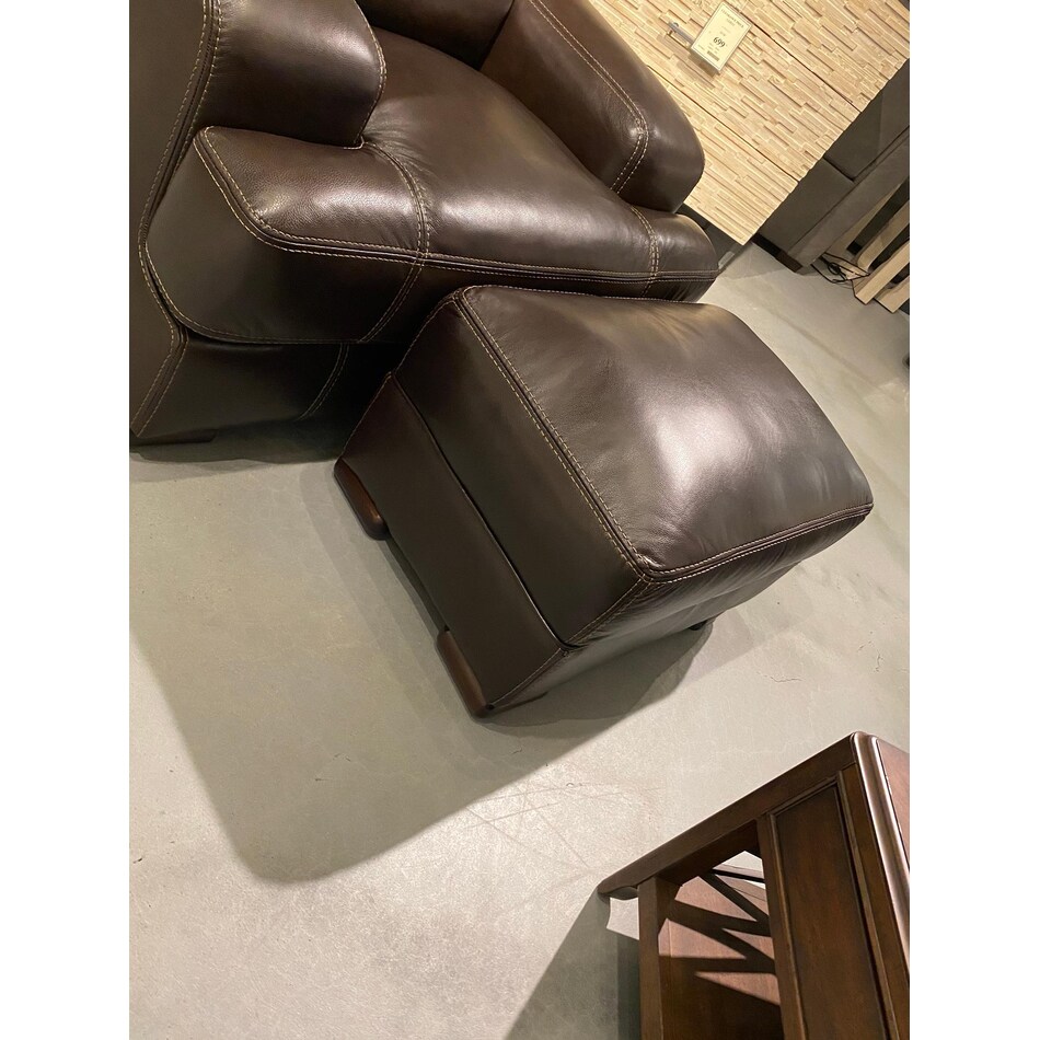  brown ottoman   