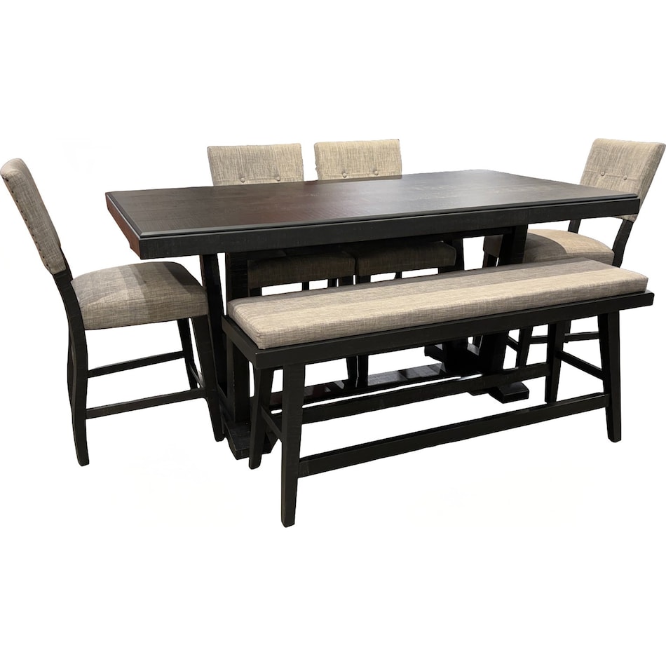  brown pub   bar units   stools   