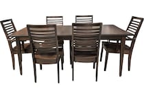  brown dining room   