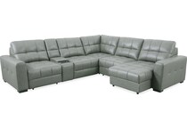  gray leather   