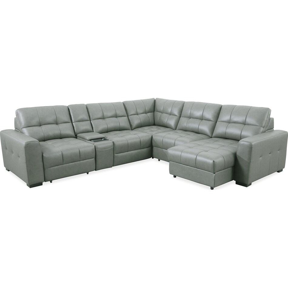  gray leather   