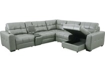  gray leather   