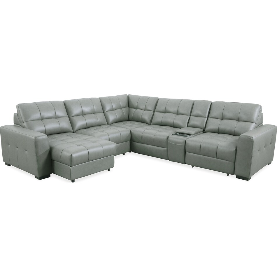  gray leather   
