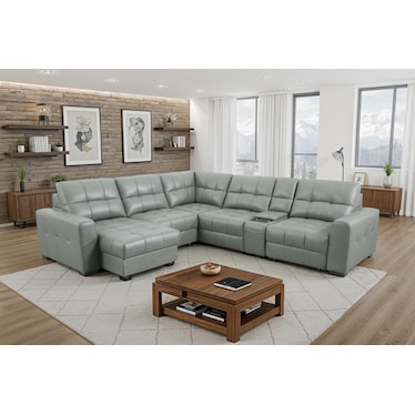 Stampede 6 Piece Power Reclining Sectl
