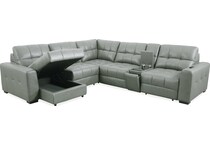  gray leather   