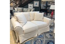  brown loveseat   