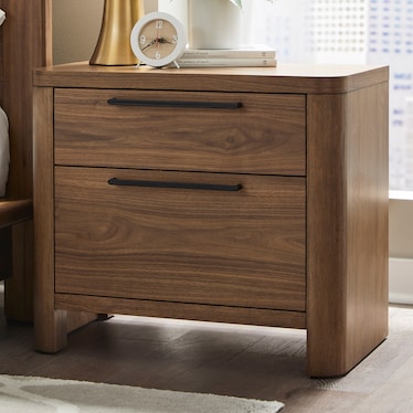 Totes 2 Drawer Nightstand