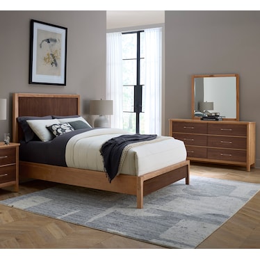 NordHaven 4 Piece Queen Panel Bedroom