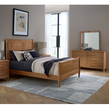 NordHaven 4 Piece Queen Post Bedroom