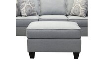  blue ottoman   