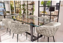  taupe dining room   