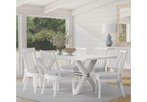  white dining room   
