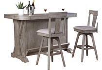  gray pub   bar units   stools   