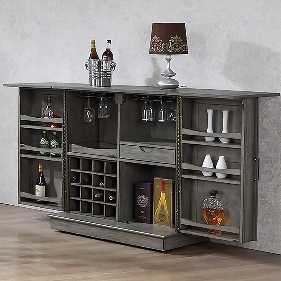  gray pub   bar units   stools   
