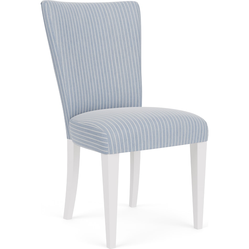  blue dining room chair   