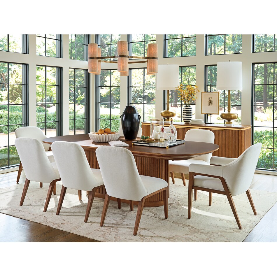  brown dining room   