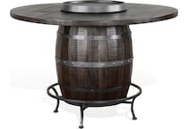  brown pub   bar units   stools   