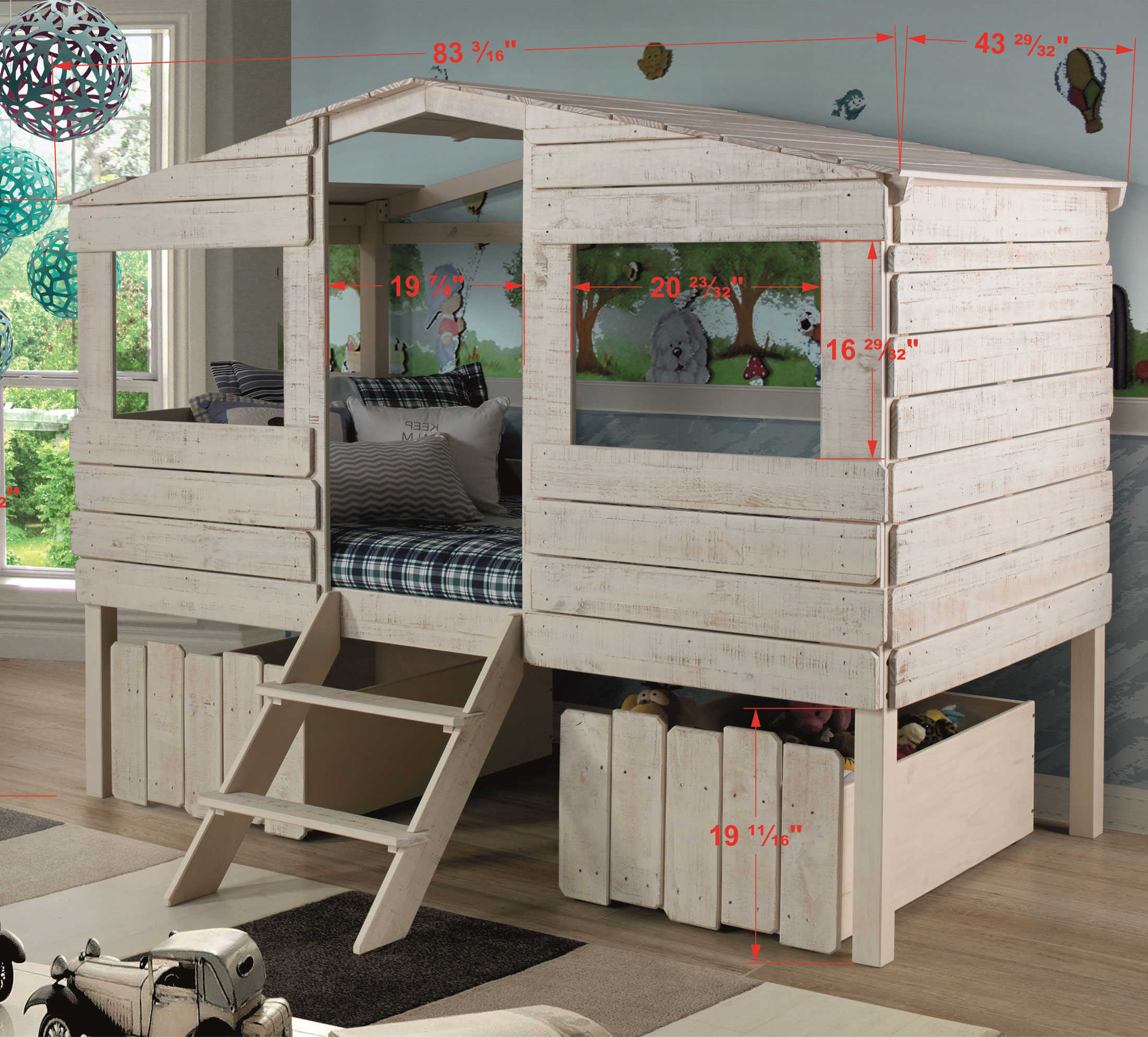 Tree House Loft Twin Loft Bed With Drawers