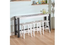  white pub   bar units   stools   