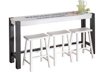  white pub   bar units   stools   