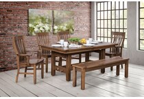  brown dining room   