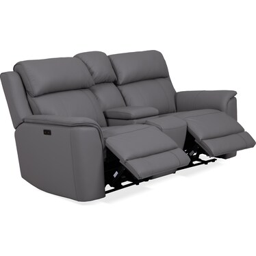 Power Loveseat With Console
