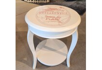  white occasional tables all   