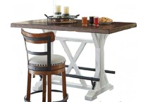  two tone pub   bar units   stools   