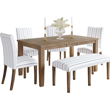 Eastern Tides 6 Piece Dining Room Set