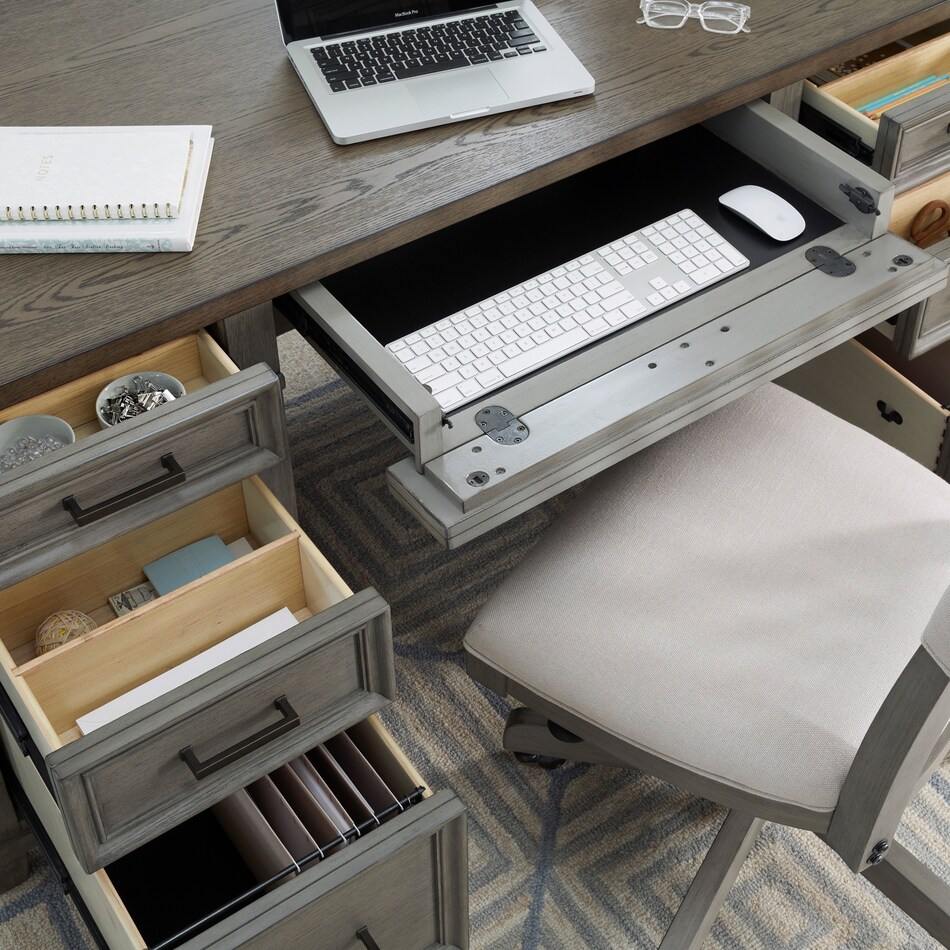  gray home office   