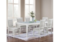  white dining room   