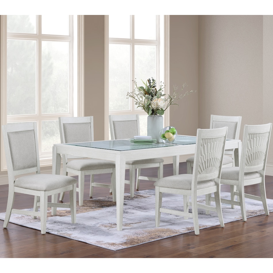  white dining room   