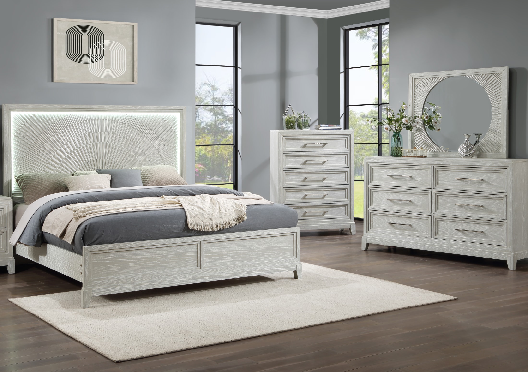 4 Piece King Bed Set Cardis