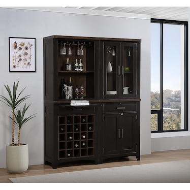 Ashford 4 Piece Wall Bar Cabinet