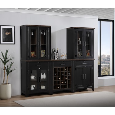 Ashford 5 Piece Wall Bar Cabinet