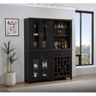 Ashford 2 Piece Wall Bar Cabinet
