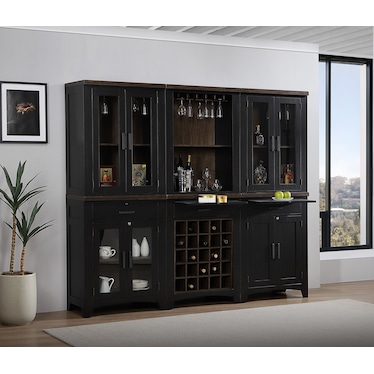 Ashford 6 Piece Wall Bar Cabinet