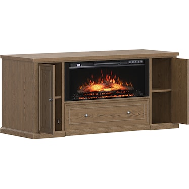 Soren Queen Fireplace Twin Sleeper