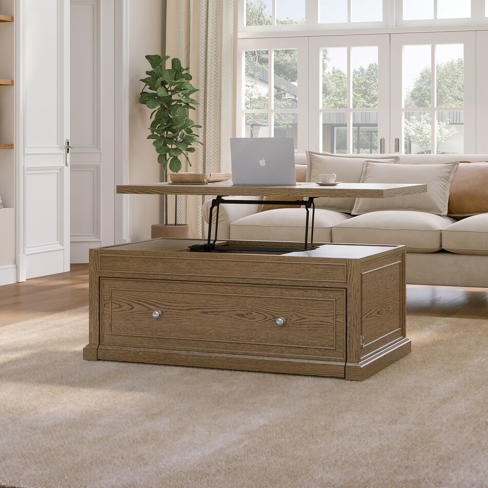  brown occasional tables all   