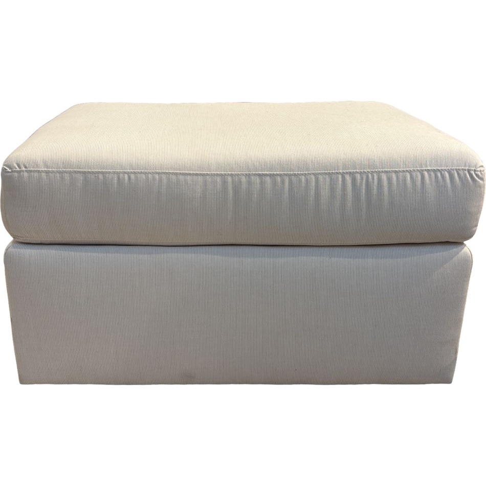  beige ottoman   