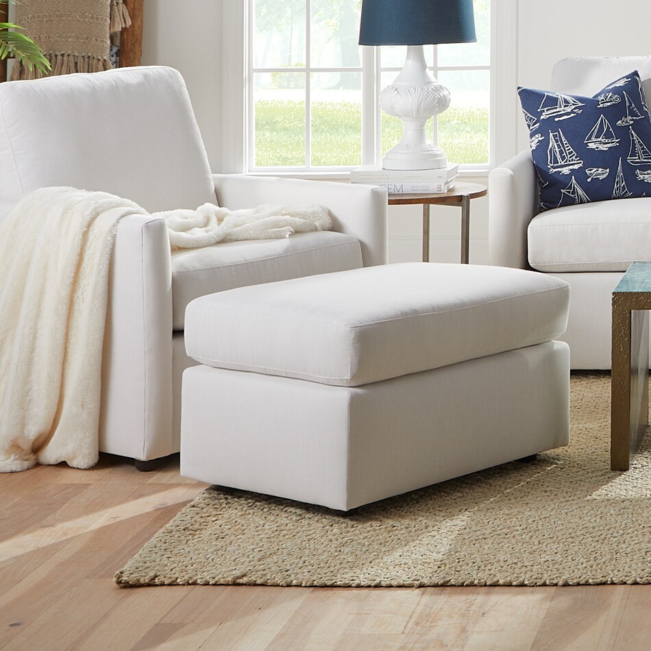  beige ottoman   