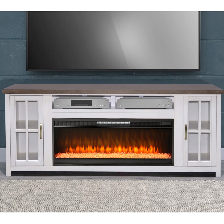  two tone fire places   