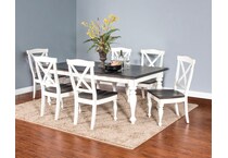  white dining room   