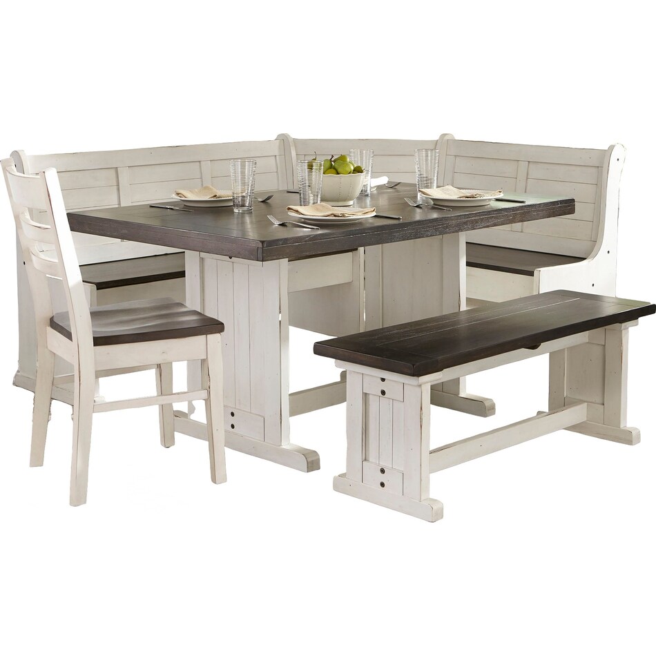  white dining room   