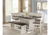  white dining room   
