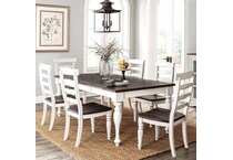  white dining room   