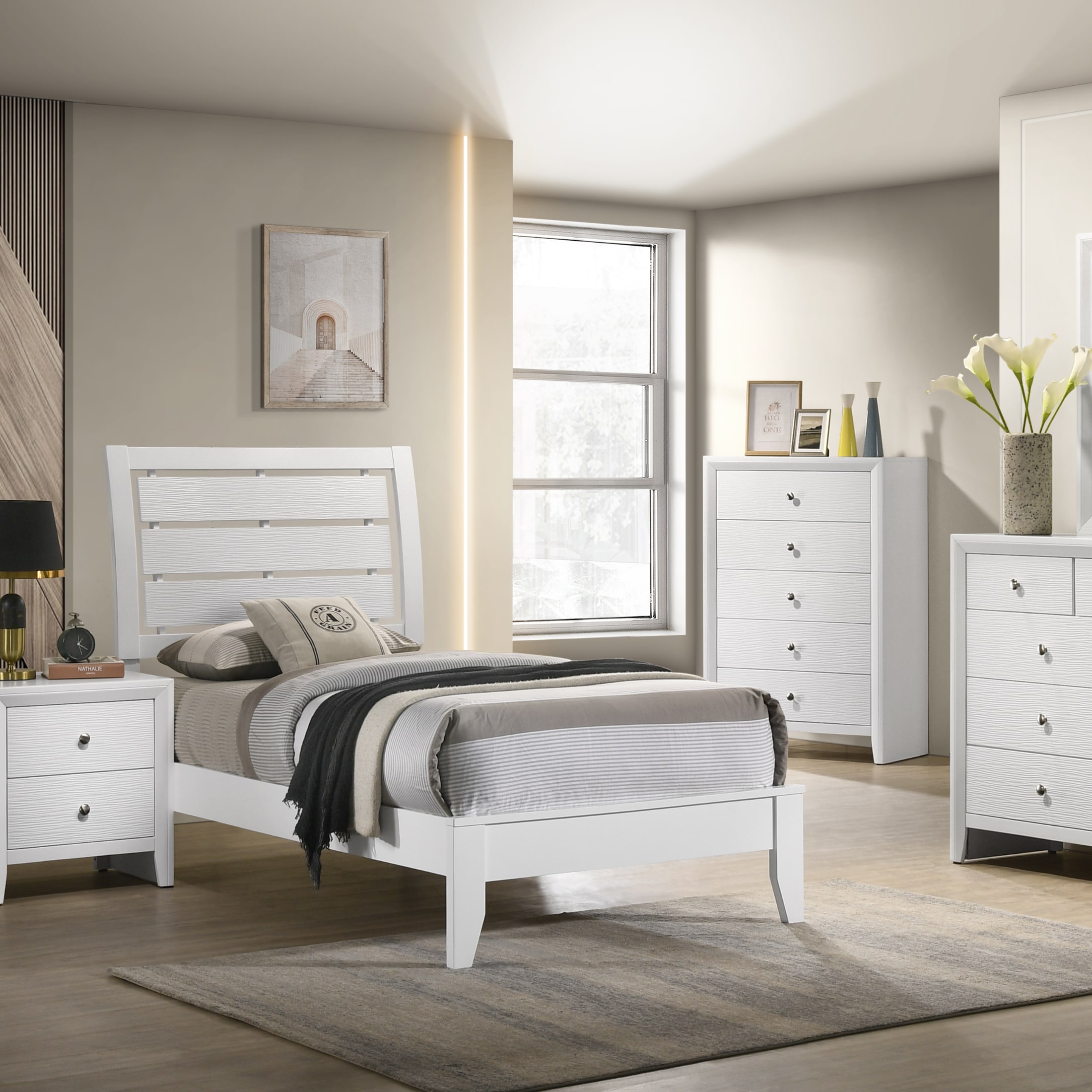 Evan 5 Piece Twin Bed Set