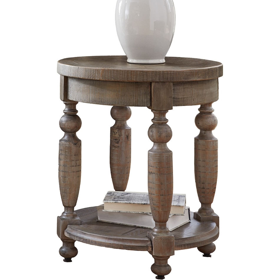 Aria End Table - Smoked Aria End Table - Smoked
